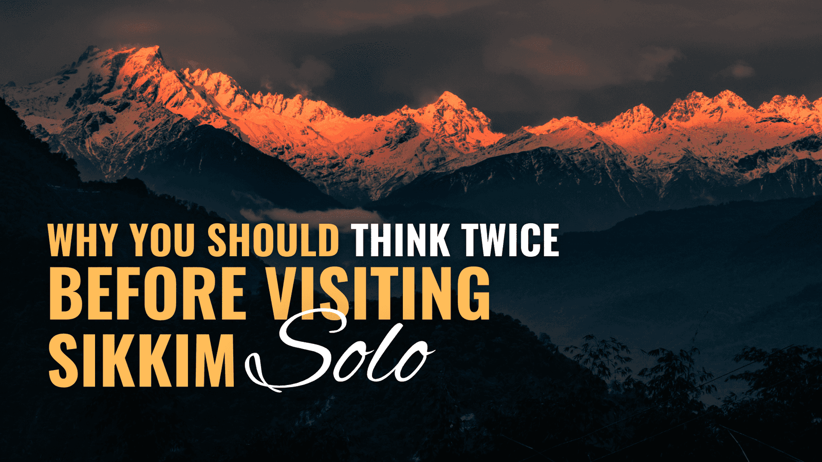 solo Travel in sikkim