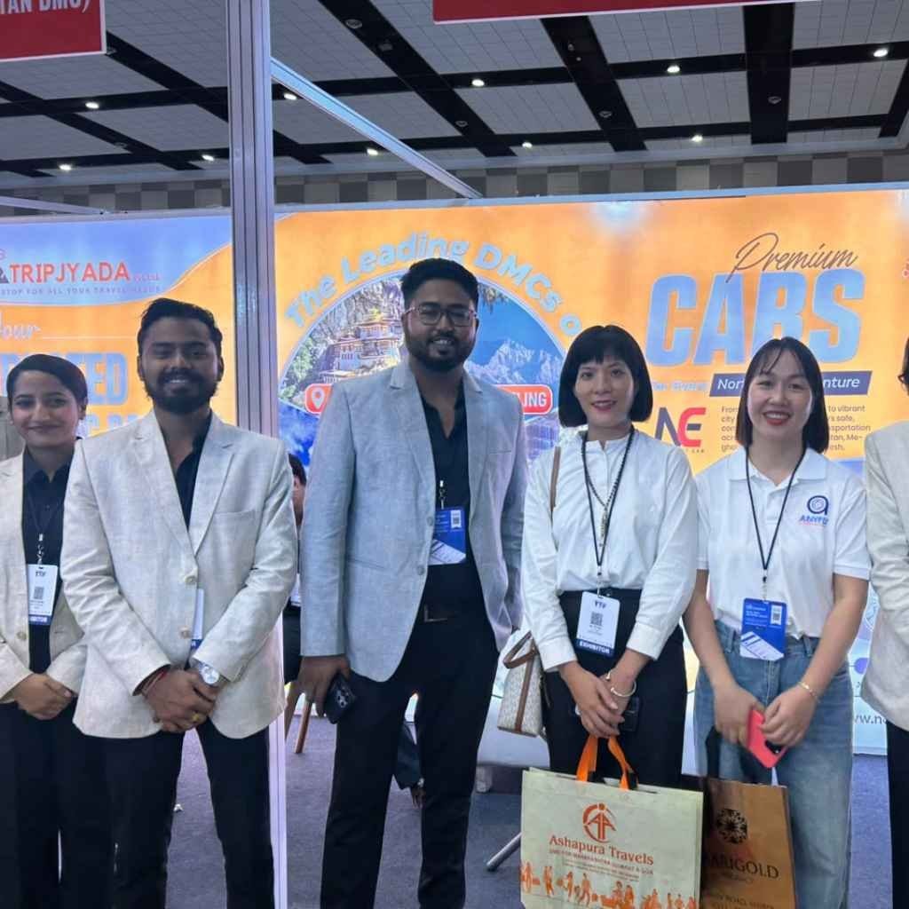 Tripjyada representatives with travel industry partners